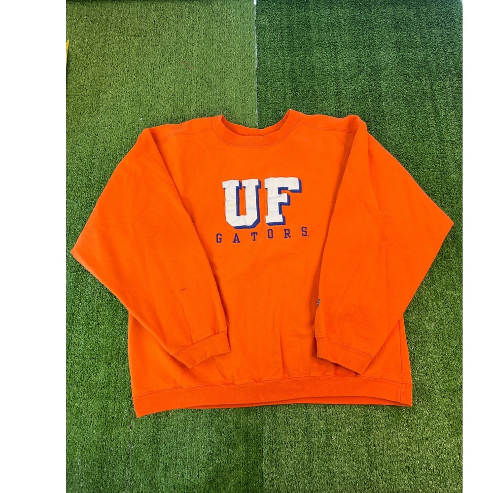 Florida Gators UF Team Store Sweatshirt Mens Orange M/L Crewneck Pullover NCAA
